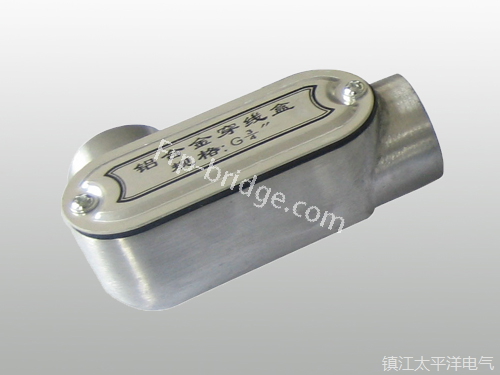 鋁合金左(zuo)彎穿線盒